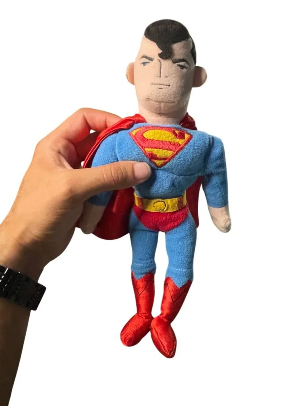 Vintage 1998 Superman bean bag Superman Plush Doll Red Cape 12-Inch Collectible